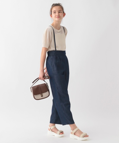 GLOBAL WORK(グローバルワーク)の「大人見えサスツキデニムパンツ/AND YUA ANY/274021(デニムパンツ・キッズ・ネイビー/ブルー・150cm/160cm)」の7枚目の写真