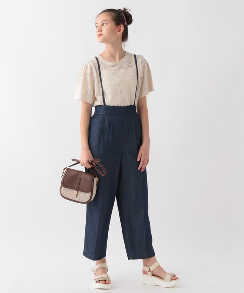 GLOBAL WORK(グローバルワーク)の「大人見えサスツキデニムパンツ/AND YUA ANY/274021(デニムパンツ・キッズ・ネイビー/ブルー・150cm/160cm)」の8枚目の写真