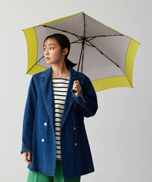 because（ビコーズ）の「【because】リペット 無地 バイカラー ミニ サスティナブル/晴雨兼用/日傘/折りたたみ傘/ビコーズ/ユーデイ/D-063628/D-063610（折りたたみ傘・レディース・ブラック/グレー/サックスブルー/ネイビー/パープル/ライトグレー・FREE）」の19枚目の写真