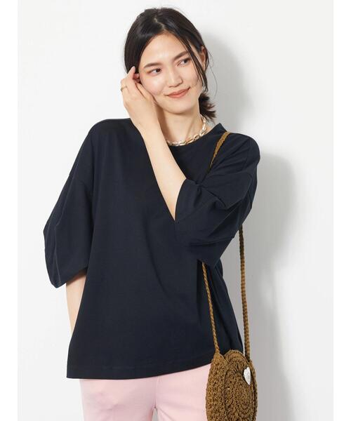 AMERICAN HOLIC（アメリカンホリック）の「袖コンシャスボーダーカットプルオーバー（Tシャツ/カットソー・レディース・ブラック/オフホワイト/グリーン/その他7/ブラック系その他4・M/L）」の7枚目の写真