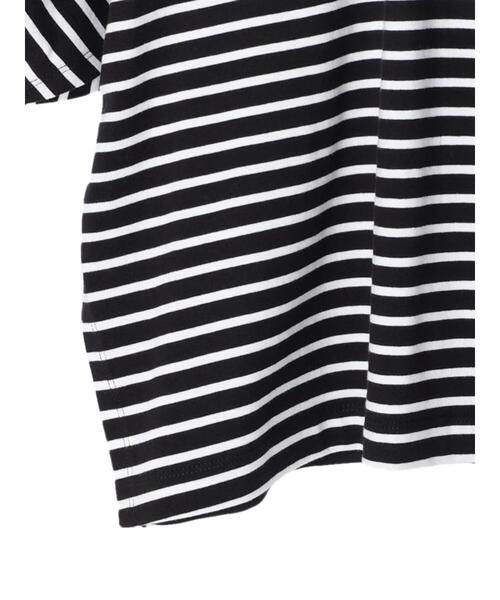 AMERICAN HOLIC（アメリカンホリック）の「袖コンシャスボーダーカットプルオーバー（Tシャツ/カットソー・レディース・ブラック/オフホワイト/グリーン/その他7/ブラック系その他4・M/L）」の13枚目の写真