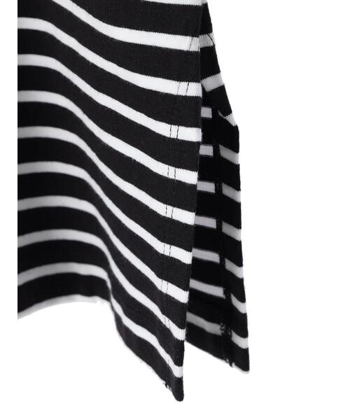 AMERICAN HOLIC（アメリカンホリック）の「袖コンシャスボーダーカットプルオーバー（Tシャツ/カットソー・レディース・ブラック/オフホワイト/グリーン/その他7/ブラック系その他4・M/L）」の15枚目の写真