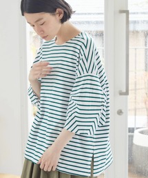 AMERICAN HOLIC | 袖コンシャスボーダーカットプルオーバー(Tシャツ/カットソー)