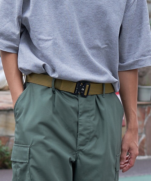 SETUP7（セットアップセブン）の「【SETUP7】ミリタリーコブラベルト KNF（ベルト・メンズ・ブラック/カーキ/グレー/ベージュ・FREE）」の3枚目の写真