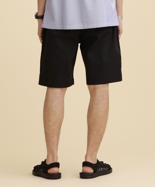 NANO universe（ナノユニバース）の「LB.04/ストレッチテーパードチノショーツ（チノパンツ・メンズ・ベージュ/ブラック/ネイビー・S/M/L/XL）」の8枚目の写真