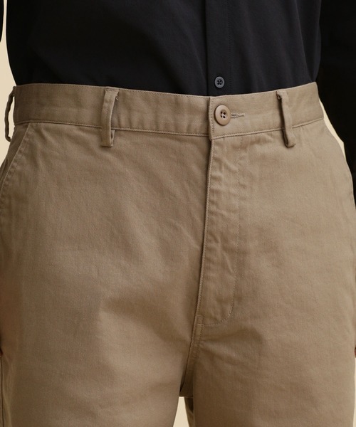 NANO universe（ナノユニバース）の「LB.04/ストレッチテーパードチノショーツ（チノパンツ・メンズ・ベージュ/ブラック/ネイビー・S/M/L/XL）」の10枚目の写真