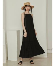 【WEB限定】ティアードマキシキャミワンピース