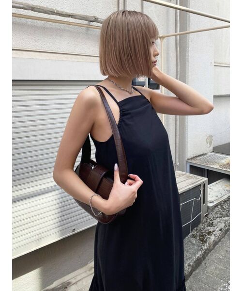 EMODA（エモダ）の「【WEB限定】ティアードマキシキャミワンピース（ワンピース・レディース・ブラック/ピンク/アイボリー・FREE）」の14枚目の写真