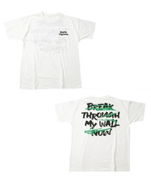 GLAZOS | 天竺・ドロップショルダーグラフィティロゴ半袖Tシャツ(Tシャツ/カットソー)
