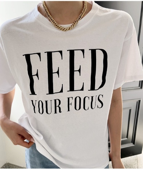 NANING9(ナンニング)の「NANING9 メッセージプリントレギュラーフィットTシャツ(Tシャツ/カットソー・レディース・ホワイト/ブラック/グレー・FREE)」の22枚目の写真