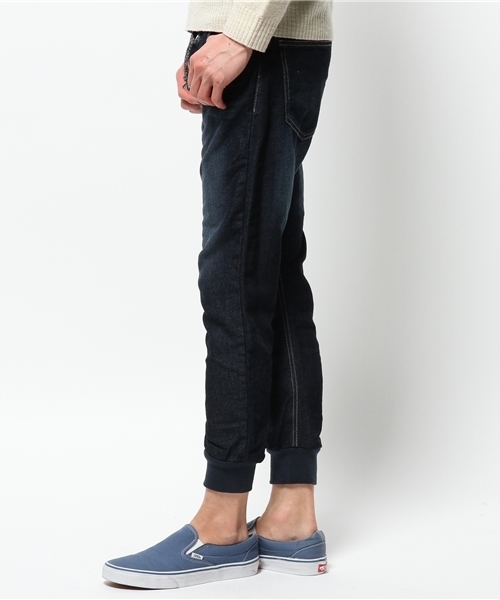 VENCEEXCHANGE（ヴァンスエクスチェンジ）の「ドビーデニム裾リブパンツ（その他パンツ・メンズ・グレー/ネイビー/ブルー・SMALL/MEDIUM/LARGE）」の4枚目の写真