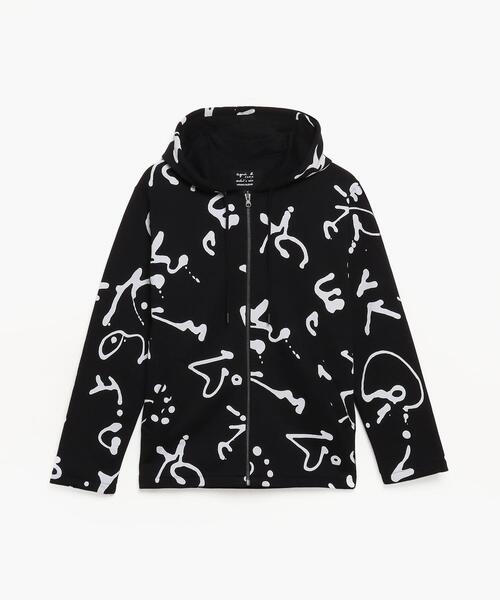 agnes b.(アニエスベー)の「【ユニセックス】 M393 BLOUSON アーティストシップブルゾン(パーカー・レディース・ブラック・MEDIUM/X-LARGE/LARGE/SMALL)」の1枚目の写真