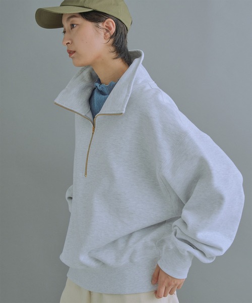 khaki（カーキ）の「「KHAKI / カーキ」HALF ZIP SWEAT SHIRTS（スウェット）」 WEAR
