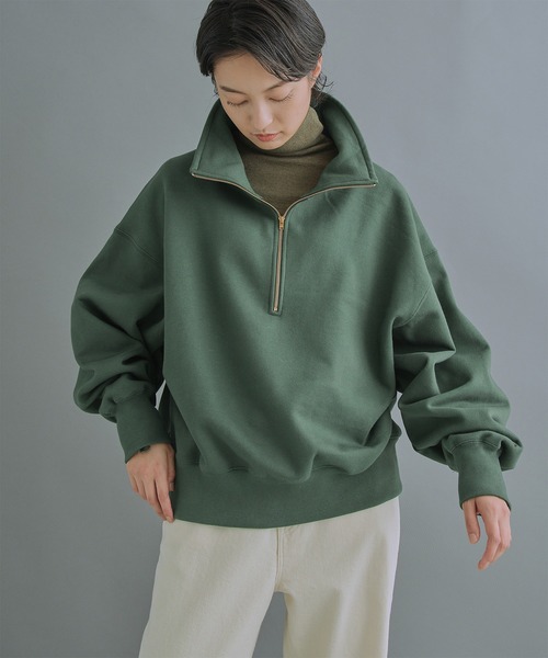 khaki（カーキ）の「「KHAKI / カーキ」HALF ZIP SWEAT SHIRTS（スウェット）」 WEAR