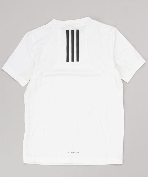 adidas（アディダス）の「XFG AEROREADY スリム スポーツ 半袖Tシャツ / アディダス（キッズ/子供用）（Tシャツ/カットソー・キッズ・ブラック×ホワイト/ホワイト×ブラック・160/140/130/150）」の4枚目の写真
