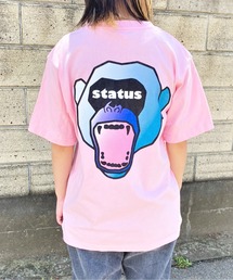STATUS（ステイタス）の「韓国 ファッション ストリート ブランド STATUS MONKEE BACKプリント TEE Tシャツ メンズ レディース ユニセックス（Tシャツ/カットソー）」