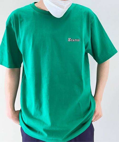 UNALLOYED★韓国★男女兼用★人気★LOGO LEAF T SHIRT 3色 New Summer Men's T Shirt 2022 Fashion Bear Dollar Print Hip