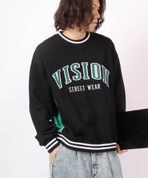 VISION STREET WEAR | VISION STREET WEAR リブラインアーチロゴワッペントレーナー(スウェット)
