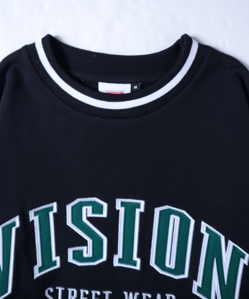 VISION STREET WEAR(ヴィジョンストリートウェア)の「VISION STREET WEAR リブラインアーチロゴワッペン/スケボー刺繍 トレーナー(スウェット・メンズ・ライトグレー/ブラック/パープル/ブラウン/グリーン/グレー系その他/チャコール・LL/M/L)」の12枚目の写真