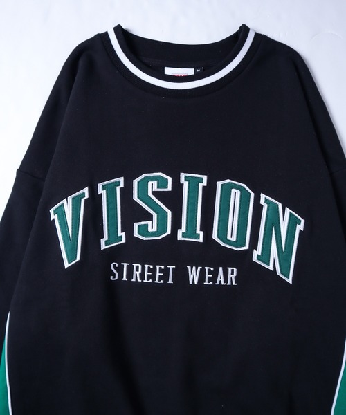 VISION STREET WEAR(ヴィジョンストリートウェア)の「VISION STREET WEAR リブラインアーチロゴワッペン/スケボー刺繍 トレーナー(スウェット・メンズ・ライトグレー/ブラック/パープル/ブラウン/グリーン/グレー系その他/チャコール・LL/M/L)」の11枚目の写真