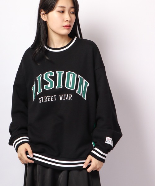 VISION STREET WEAR(ヴィジョンストリートウェア)の「VISION STREET WEAR リブラインアーチロゴワッペン/スケボー刺繍 トレーナー(スウェット・メンズ・ライトグレー/ブラック/パープル/ブラウン/グリーン/グレー系その他/チャコール・LL/M/L)」の20枚目の写真