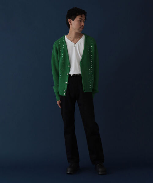 VAPORIZE（ヴェイパライズ）の「VAPORIZE / Spancole Cardigan（カーディガン/ボレロ・メンズ・グレー/ブラック/ホワイト/ケリー・MEDIUM/LARGE/SMALL）」の5枚目の写真
