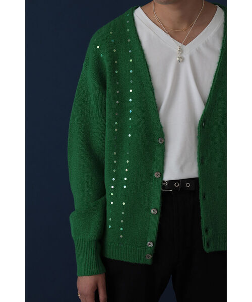 VAPORIZE（ヴェイパライズ）の「VAPORIZE / Spancole Cardigan（カーディガン/ボレロ・メンズ・グレー/ブラック/ホワイト/ケリー・MEDIUM/LARGE/SMALL）」の9枚目の写真