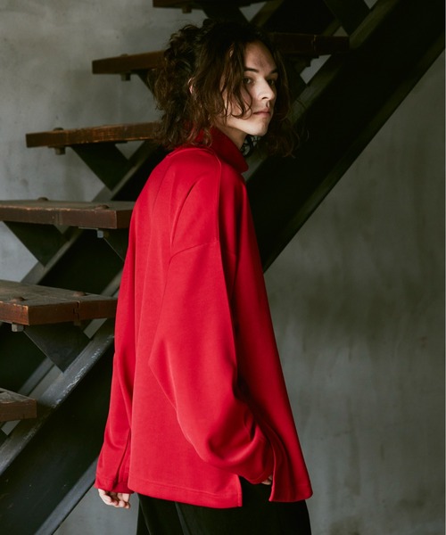 CASPER JOHN(キャスパージョン)の「High slit turtle neck big cut sew/ハイスリットタートルネックカットソー(Tシャツ/カットソー・メンズ・マスタード/グリーン/レッド/ホワイト/ライトブルー/ブラック・SMALL/MEDIUM/LARGE)」の19枚目の写真