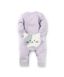 BRANSHES（ブランシェス）の「【あにまるシリーズ】おしりモチーフ長袖カバーオール（ロンパース）」