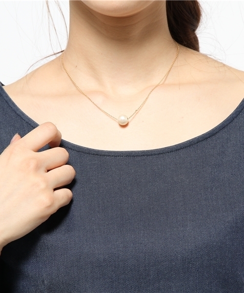 Fun & Daily(ファンアンドデイリー)の「F&D : コットンパールネックレス(ネックレス・レディース・ホワイト・FREE)」の5枚目の写真