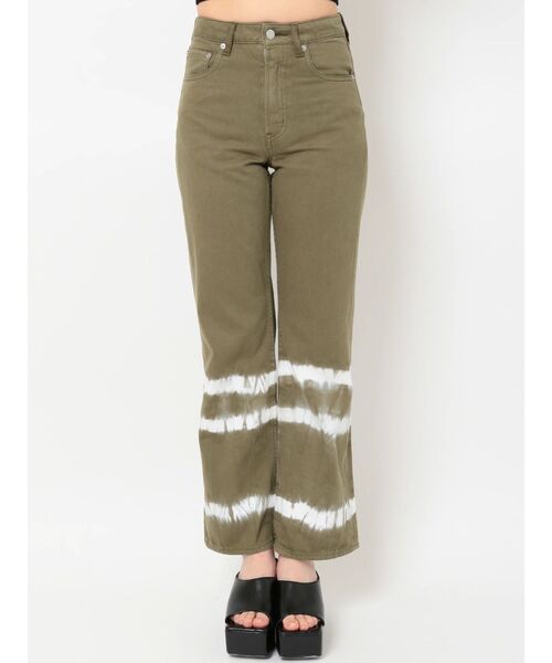 EVRIS（エヴリス）の「ブリーチカラーデニムパンツ（デニムパンツ・レディース・カーキ/マスタード・SMALL/MEDIUM）」の12枚目の写真