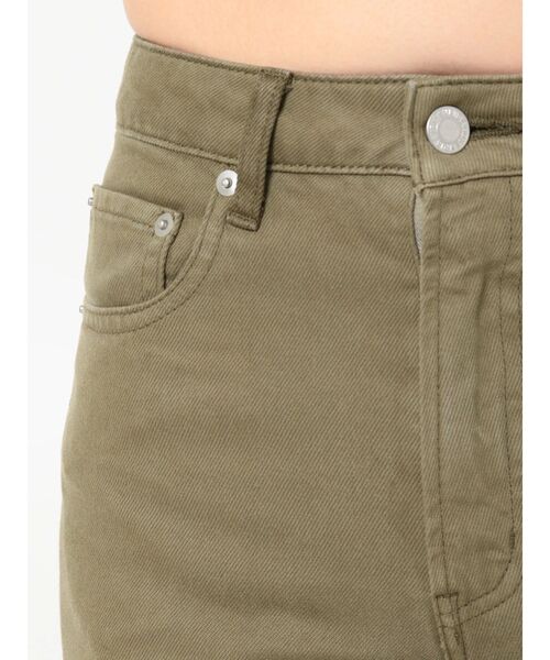 EVRIS（エヴリス）の「ブリーチカラーデニムパンツ（デニムパンツ・レディース・カーキ/マスタード・SMALL/MEDIUM）」の9枚目の写真