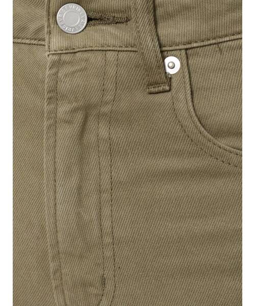 EVRIS（エヴリス）の「ブリーチカラーデニムパンツ（デニムパンツ・レディース・カーキ/マスタード・SMALL/MEDIUM）」の3枚目の写真