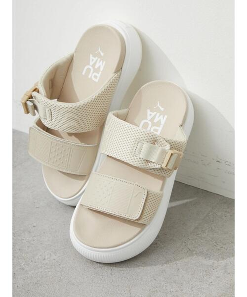 PUMA（プーマ）の「■PUMA スウェード マユ サンダル インフューズ（サンダル・レディース・ベージュ・24cm/23cm）」の2枚目の写真