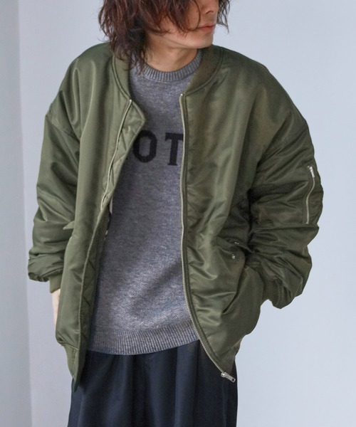 PAGEBOYLIM ビックシルエットMA-1 カーキ PBLIM（ページボーイリム）の「PAGEBOYLIM/ビックシルエットMA-1