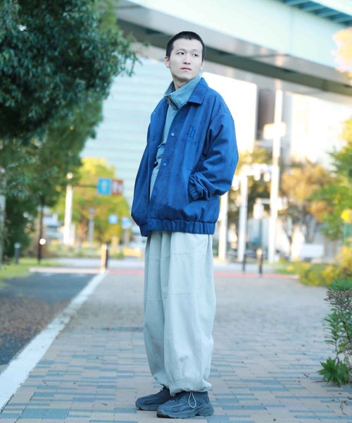 セール】【HOOK】古着風バッグ英字刺繍フェイクスエード生地コーチ