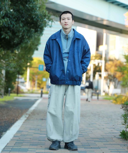 セール】【HOOK】古着風バッグ英字刺繍フェイクスエード生地コーチ