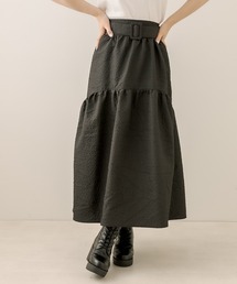 OLIVE des OLIVE | ベルト付ギャザーティアードSK(スカート)