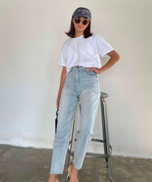CHERI since1985(シェリ)の「ハイウェストテーパードデニムパンツ(デニムパンツ・レディース・ブルー・S/M)」の15枚目の写真