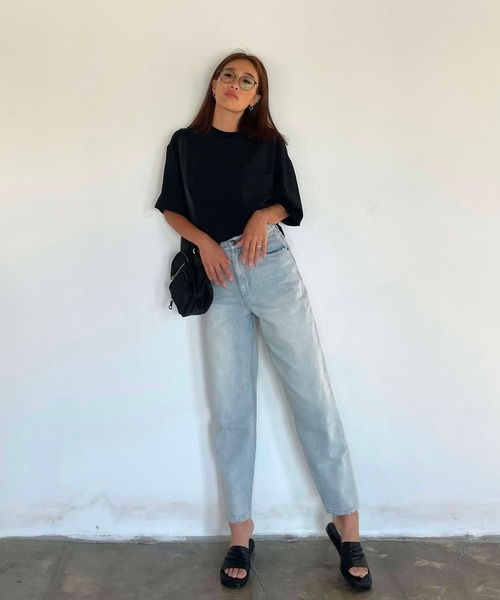 CHERI since1985(シェリ)の「ハイウェストテーパードデニムパンツ(デニムパンツ・レディース・ブルー・S/M)」の8枚目の写真