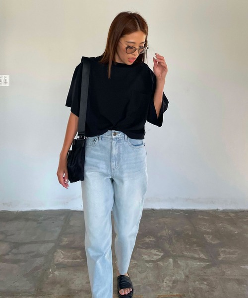 CHERI since1985(シェリ)の「ハイウェストテーパードデニムパンツ(デニムパンツ・レディース・ブルー・S/M)」の11枚目の写真