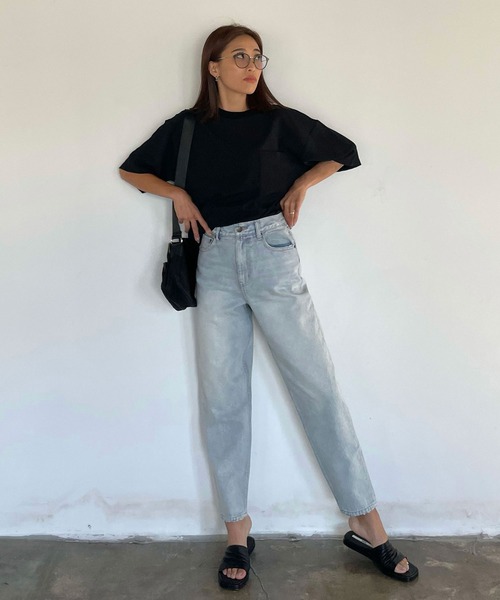 CHERI since1985(シェリ)の「ハイウェストテーパードデニムパンツ(デニムパンツ・レディース・ブルー・S/M)」の13枚目の写真