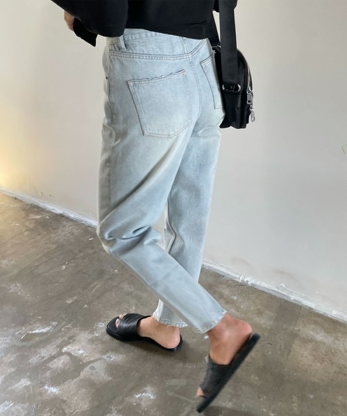 CHERI since1985(シェリ)の「ハイウェストテーパードデニムパンツ(デニムパンツ・レディース・ブルー・S/M)」の19枚目の写真