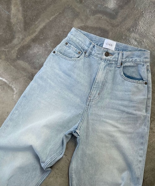 CHERI since1985(シェリ)の「ハイウェストテーパードデニムパンツ(デニムパンツ・レディース・ブルー・S/M)」の3枚目の写真