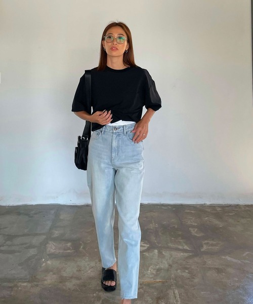 CHERI since1985(シェリ)の「ハイウェストテーパードデニムパンツ(デニムパンツ・レディース・ブルー・S/M)」の10枚目の写真