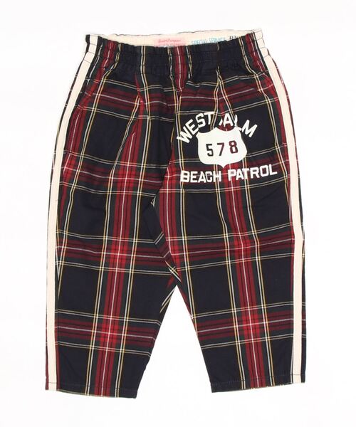 ギャバチェック ライン イージー パンツ