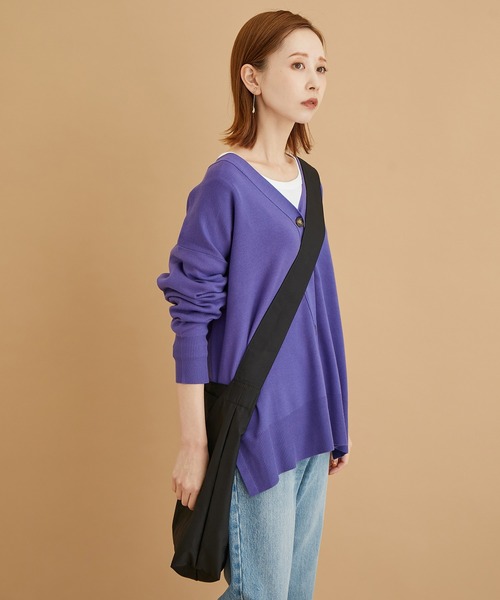 ROPE' PICNIC(ロペピクニック)の「【WEB限定カラー:モカ,ブルー】アンチピリングVあきニットカーディガン(カーディガン/ボレロ・レディース・イエロー系その他3/ブラック/パープル/ブルー/グレー系その他/キナリ・38)」の18枚目の写真