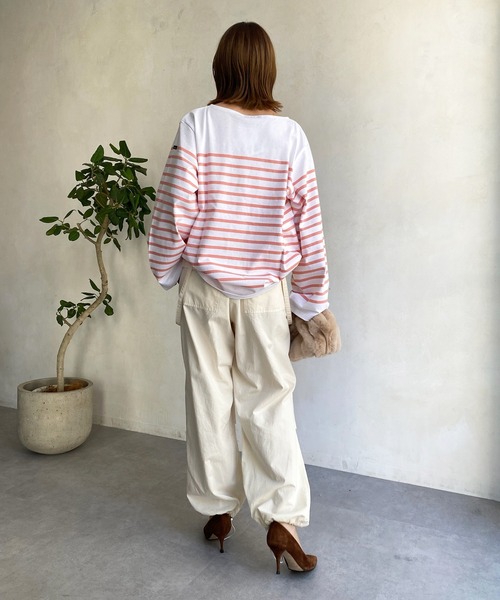 LEMINOR（ルミノール）の「【Le minor/ルミノア】 MAXIMUM T（Tシャツ/カットソー・レディース・サーモンピンク/ブラック・1）」の8枚目の写真