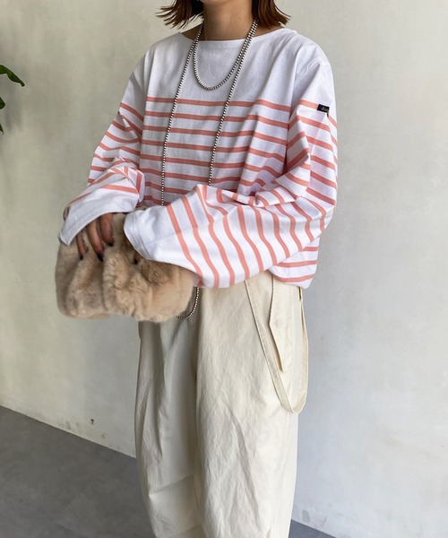 LEMINOR（ルミノール）の「【Le minor/ルミノア】 MAXIMUM T（Tシャツ/カットソー・レディース・サーモンピンク/ブラック・1）」の10枚目の写真