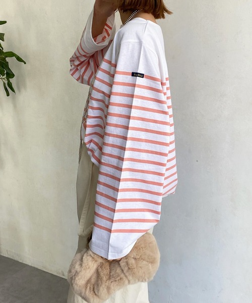 LEMINOR（ルミノール）の「【Le minor/ルミノア】 MAXIMUM T（Tシャツ/カットソー・レディース・サーモンピンク/ブラック・1）」の12枚目の写真